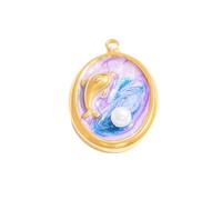 YAOGUI Unqiue - Colgantes de joyería con componentes de la serie Sea para hacer pulseras y collares, colgantes de acero inoxidable