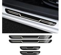 yaohaishao 4 Piezas Protectores Umbral Puerta Coche para Mazda MX-5 ND 2015-2023, Placas Protectoras de Acero Inoxidable Tiras para Pedales de Bienvenida,Bla-CK