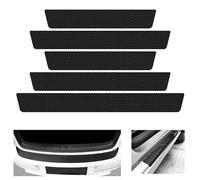 yaohaishao 5 Piezas Protector de Umbral de Puerta de Coche para Ford Transit/Tourneo Custom 2023-2024 2025,Decoración para Estribos Pegatinas Umbral de Puerta de Coche Protector