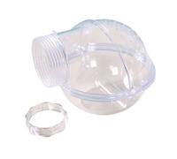 YAOHY Baño De Hámster Externo Baño De Contenedor Inodoro De Doble Uso Baño para Hámster Pequeña Mascota Dedicada A La Hamster Baño Suministros A Prueba(Blanco)