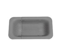 YAOHY Escurridor De Platos Para Fregadero De Plástico De 2 Niveles Extensible, Escurreplatos Cuencos, Platos, Escurre Platos Para Cubiertos Ajustable(Gray)