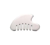 YAOHY Gua Sha De Acero Inoxidable 3 En 1 Herramientas Raspadores Musculares Universales Rascador De Acupresión Para Cabeza Y Cara Guasha De Acero Inoxidable(Heart-shaped comb)