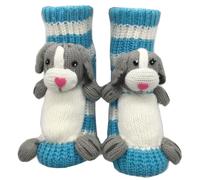 YAOJIWANG 3D Knit Animal Socks, New Novelty Floor Sock for Christmas, Cute Novelty Animal Socks, Double Layer Hand Crochet Knit Sock, Designs for Men & Women Calcetines Divertidos Mujer