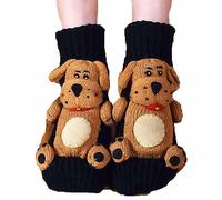 YAOJIWANG 3D Knit Animal Socks, New Novelty Floor Sock for Christmas, Cute Novelty Animal Socks, Double Layer Hand Crochet Knit Sock, Designs for Men & Women Calcetines Divertidos Mujer