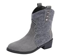 YAOJIWANG Botas Mujer Invierno Rebajas Nieve Moderno Forradas Cálidas Retro Botines Otoño Botas Senderismo Snow Botas Antideslizante Sneakers para Exterio Casuales Caminar Regalos