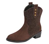 YAOJIWANG Botas Mujer Invierno Rebajas Nieve Moderno Forradas Cálidas Retro Botines Otoño Botas Senderismo Snow Botas Antideslizante Sneakers para Exterio Casuales Caminar Regalos