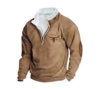 YAOJIWANG Sudaderas sin Capucha Hombre Tallas Grandes Deportivas Sudadera Ropa Estilo Deportivo Manga Larga Costura Otoño e Invierno Casual Chándales Western Suéter Sudaderas Delgado Ajuste Blusas