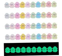 Yaoliucp 50 Piezas de Figuras Fantasmas Ghost Glow in The Dark Mini Ghosts Halloween Linda decoración de Fantasmas Mini Figuras Decoraciones de Halloween para Dollhouse Garden Party