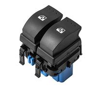 YAOPEI Interruptor de Ventana TOMA AZUL para Renault Clio 2 Megane Nissan NV400 Primaster Interstar Vauxhall Opel Vivaro Monavo 8200107772 Botón de Control Doble Eléctrico
