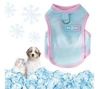 Yaopelky Chaleco refrescante para Perro, Camiseta de Verano para Mascotas, Traje Transpirable de Secado rápido para Perros y Gatos,Azul,Talla XS(0.5-1.5kg)