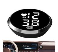YAOPIU Reloj Para Salpicadero De Coche - Reloj Digital Adhesivo Para Motocicleta | Display De Tiempo LED Pequeño Adhesivo Para Coche Moto Camión Tablero