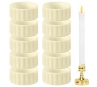 YAOPIU Sujetadores para Velas - 10 Piezas Soportes para Velas,Sujetavelas Verticales para Mesa Cena Cumpleaños Restaurante Banquete Centro de Mesa Decoración