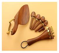 yaoqijie 1 Juego de piezas de violín de palisandro de alta calidad 4/4 tamaño completo, accesorios for violín lasting