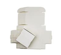 yaoqijie 100 unids en blanco Kraft Hecho a mano Jabón en caja de cartón blanco Caja de joyería de papel Fiesta de boda Favor de la caja de regalo de artesanía negra lasting ( Color : Bianco , Size : 6