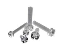 yaoqijie 25pcs M3 M4 Acrylic Clear Transparent Plastic Phillips Round Head Screw Pan Cross Bolt Metric Threaded length=4-25mm lasting(12mm,M3)