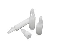 yaoqijie 50 espaciadores de plástico nailon hexagonales M3 con clip presión for perno, soporte fijo for PCB for orificio 4 mm y 1,6 espesor lasting(M3x15mm)