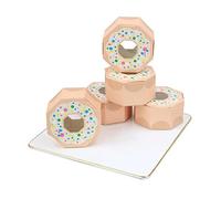 yaoqijie 50pcs donut kraft caramelo caja de regalo hexágono caja de embalaje de chocolate dulce Bricolaje Favor de la caja de cumpleaños de la caja de regalo decoración de la boda lasting ( Color : Ch