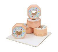 yaoqijie 50pcs donut kraft caramelo caja de regalo hexágono caja de embalaje de chocolate dulce Bricolaje Favor de la caja de cumpleaños de la caja de regalo decoración de la boda lasting ( Color : Li