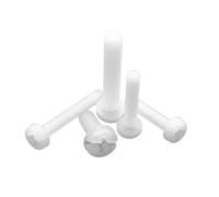 yaoqijie 50pcs M2 .5 M3 M4 Black White Nylon Plastic Phillips Pan Head Cross Round Screw Bolt length 5mm-25mm lasting(WHITE,8MM_M3 50PCS)