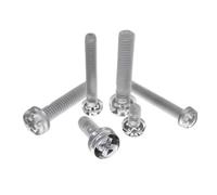 yaoqijie 50pcs M3 M4 Acrylic Clear Transparent Plastic Phillips Round Head Screw Pan Cross Bolt Metric Threaded length=4-25mm lasting(10mm,M3)