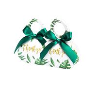 yaoqijie Caja de regalo de estilo forestal verde Gracias, caja de caramelo Fiesta de evento Favoritos de boda de retorno de cumpleaños Caja de regalo Cumpleaños Pascua lasting ( Color : Verde , Size :