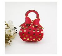 yaoqijie Caja de regalo de punto de bolso creativo con cajas de nudos de arco for regalos Caja de envasado de dulces Boda Favor de bodas Favores de ducha Cumpleaños lasting ( Color : Red , Size : 50PC