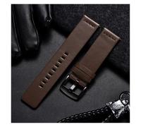 yaoqijie Correa de cuero genuino Compatible con Galaxy Gear S3 Correa de reloj Compatible con Sport Smart Watch Correas de reloj de liberación rápida 18 20 22 24 mm lasting((Black buckle)Brown,24mm)