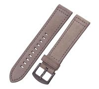 yaoqijie Correa de reloj de piel de becerro auténtica de Italia Compatible con Gear S3, correa de reloj de 22mm for hombres y mujeres con hebilla plateada de acero inoxidable plateada y negra lasting(