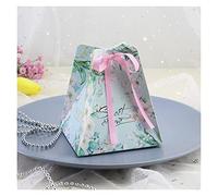 yaoqijie Favor de boda portátil y caja de regalo Cajas de caramelo de chocolate bolsa de papel Packaging Ducha Decoración de la fiesta de cumpleaños lasting ( Color : 2 , Size : 8.5 X 8.5 X 8.5CM_100