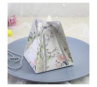 yaoqijie Favor de boda portátil y caja de regalo Cajas de caramelo de chocolate bolsa de papel Packaging Ducha Decoración de la fiesta de cumpleaños lasting ( Color : 3 , Size : 8.5 X 8.5 X 8.5CM_50 P