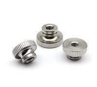 yaoqijie M3 M4 M5 M6 M8 M10 304 A2-70 Stainless Steel GB806 Double Step Adjust Thumb Nut Hand Tighten Thumbnut 3D Printer Curtain Wall lasting(2pcs M8)