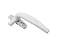 yaoqijie Manija de ventana de aleación de aluminio con cerradura interior plano abierto cortina abierta interior ventana abatible de madera manijas de puerta corredera Hardware lasting ( Color : White