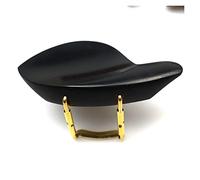 yaoqijie Mentonera de violín de forma 4/4 con soporte de tornillo de abrazadera corcho ébano madera de azufaifa, piezas de reposapiés de violín lasting (Color : Ebony wood 2)