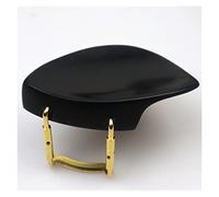 yaoqijie Mentonera de violín de forma 4/4 con soporte de tornillo de abrazadera corcho ébano madera de azufaifa, piezas de reposapiés de violín lasting (Color : Ebony wood 3)