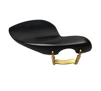 yaoqijie Mentonera de violín de forma 4/4 con soporte de tornillo de abrazadera corcho ébano madera de azufaifa, piezas de reposapiés de violín lasting (Color : Ebony wood 1)