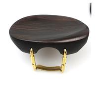 yaoqijie Mentonera de violín de forma 4/4 con soporte de tornillo de abrazadera corcho ébano madera de azufaifa, piezas de reposapiés de violín lasting (Color : Natural ebony wood 2)