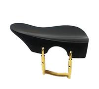 yaoqijie Mentonera de violín de forma 4/4 con soporte de tornillo de abrazadera corcho ébano madera de azufaifa, piezas de reposapiés de violín lasting (Color : Ebony wood 4)