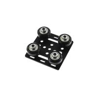 yaoqijie Piezas de impresora 3D Juego de placa de pórtico en V Polea especial deslizante Impresora 3D 2020/2040 V Ranura Perfiles de aluminio lasting(Plate With Wheel,1piezas)