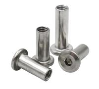 yaoqijie Remache de cabeza hueca hexagonal grande, acero inoxidable 304, M3, M4, M5, M6, M8, con inserto unión, 5/10/20 unidades lasting