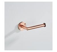 yaoqijie Soporte de Papel higiénico Negro de Cobre for baño, Soporte de Papel higiénico montado en la Pared WC for Accesorios de baño de Ducha Lasting (Color : Rose Gold)