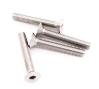 yaoqijie Tornillo de cabeza hueca hexagonal, avellanado plano, de acero inoxidable 304 A2, DIN7991, M1.6, M2, M2.5, M3, M4, M5, M6, M8 lasting(50mm,M3 (50pcs))