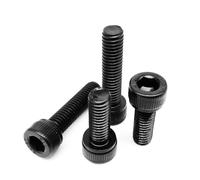 yaoqijie Tornillo de cabeza hueca hexagonal DIN912 M1.6 M2 .5 M4 M5 M6, acero inoxidable 304, color negro, longitud: 3-100 mm lasting(25mm,10pcs M5)