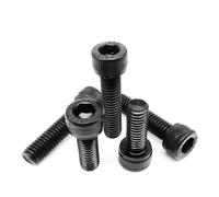 yaoqijie Tornillos de cabeza hueca hexagonal acero inoxidable 304 A2-70, DIN912, M1.6, M2, .5, M4, M5, M6, color negro, 2/5/10/20/50 unidades lasting(25mm,50pcs M2.5)
