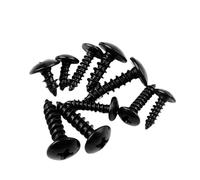 yaoqijie Tornillos de cabeza Phillips acero al carbono negro, M3, M4, M5 y M6, con hongo empotrada en cruz, 10, 25 50 unidades lasting(10mm,M4 50pcs)