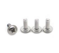 yaoqijie Tornillos de cabeza plana, arandelas, almohadillas for placa base, DIN967, M2, M2.5, M3, M4, M5, M6, PWM, acero inoxidable 304/acero negro lasting(304 Stainless Steel,6MM_M2.5 50PCS)