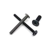 yaoqijie Tornillos de cabeza plana ultrafina, tamaño mini, for portátiles, teléfonos y gafas, M1.2, .4, .6, M2, .5, M3, M4, 25/50 unidades lasting(Black,3MM_M1.2 50PCS)