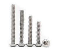 yaoqijie Tornillos hexagonales redondos ISO7380 M2 .5 M3 M4 M5 M6 M8 M10 A2-70 de acero inoxidable con cabeza hueca hexagonal y pernos Allen, 2-50 unidades lasting(45mm,M5 10pcs)