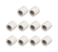 yaoqijie Tubo aislante de cerámica resistente a altas temperaturas de 10/20 piezas de 10mm de diámetro, tubo aislante de un solo orificio for protección de aislamiento térmico lasting ( Size : 20Pcs )