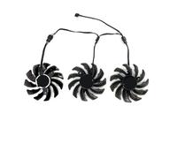 yaoqijie Ventilador de refrigeración 75 mm T128010SU PLD08010S12HH for tarjeta gráfica 1080, 1070 Ti y 1060 G1 lasting(Black 3-Fan PLD)