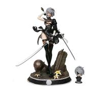 YAORUI Yorha II B-Type Figure 2B Bishoujo NieR: Muñeca autómata con cabeza reemplazable aprox. 33 cm, figura acabada pintada 2D, bonito regalo de cumpleaños, decoración de coche, juguete popular